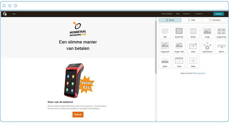 Email marketing - product promotie email marketing